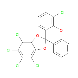 Spiro[1,3-benzodioxole-2,9'-[9H]xanthene], 4,4',5,6,7-pentachloro-