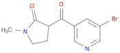2-Pyrrolidinone, 3-[(5-bromo-3-pyridinyl)carbonyl]-1-methyl-