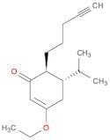 2-Cyclohexen-1-one, 3-ethoxy-5-(1-methylethyl)-6-(4-pentynyl)-, trans-