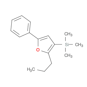 Silane, trimethyl(5-phenyl-2-propyl-3-furanyl)-