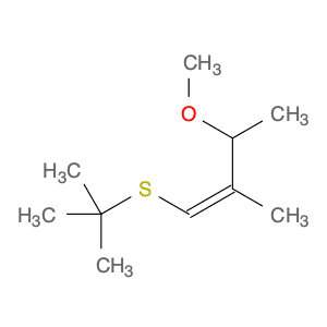 1-Butene, 1-[(1,1-dimethylethyl)thio]-3-methoxy-2-methyl-, (Z)-