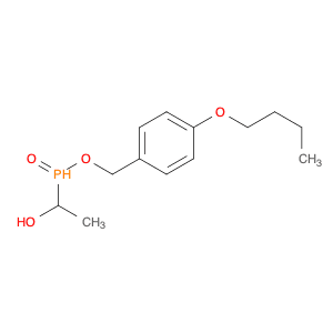 Phosphinic acid, (1-hydroxyethyl)-, (4-butoxyphenyl)methyl ester