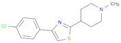 Piperidine, 4-[4-(4-chlorophenyl)-2-thiazolyl]-1-methyl-