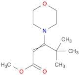 2-Pentenoic acid, 4,4-dimethyl-3-(4-morpholinyl)-, methyl ester