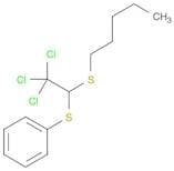 Benzene, [[2,2,2-trichloro-1-(pentylthio)ethyl]thio]-