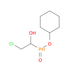 Phosphinic acid, (2-chloro-1-hydroxyethyl)-, cyclohexyl ester