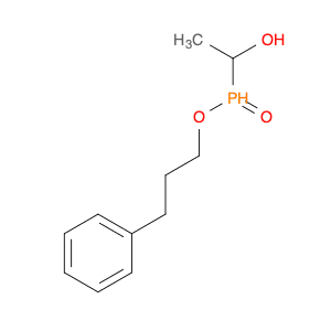 Phosphinic acid, (1-hydroxyethyl)-, 3-phenylpropyl ester