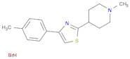 Piperidine, 1-methyl-4-[4-(4-methylphenyl)-2-thiazolyl]-, hydrobromide