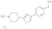 Piperidine, 4-[4-(4-methoxyphenyl)-2-thiazolyl]-1-methyl-, hydrochloride