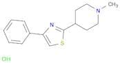 Piperidine, 1-methyl-4-(4-phenyl-2-thiazolyl)-, hydrochloride