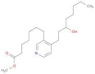 3-Pyridineheptanoic acid, 4-(3-hydroxyoctyl)-, methyl ester