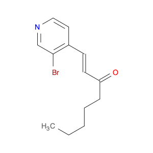 1-Octen-3-one, 1-(3-bromo-4-pyridinyl)-, (E)-