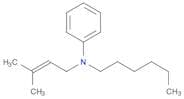 Benzenamine, N-hexyl-N-(3-methyl-2-butenyl)-