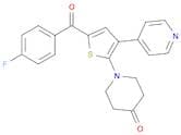 4-Piperidinone, 1-[5-(4-fluorobenzoyl)-3-(4-pyridinyl)-2-thienyl]-