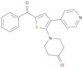 4-Piperidinone, 1-[5-benzoyl-3-(4-pyridinyl)-2-thienyl]-