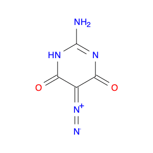 4,6(1H,5H)-Pyrimidinedione, 2-amino-5-diazo-