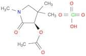 2-Pyrrolidinone, 3-(acetyloxy)-1,4,4-trimethyl-, (R)-, perchlorate