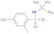 Benzenesulfonamide, N-(1,1-dimethylethyl)-2-fluoro-4-methyl-