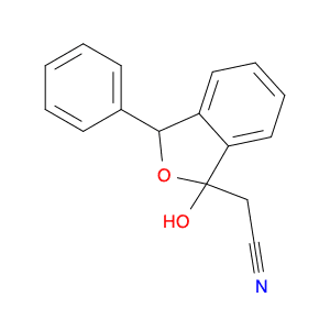 1-Isobenzofuranacetonitrile, 1,3-dihydro-1-hydroxy-3-phenyl-