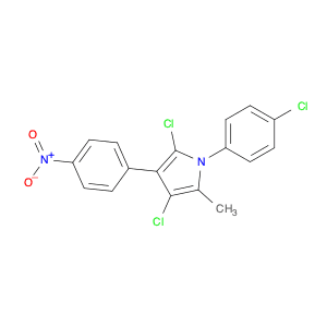 1H-Pyrrole, 2,4-dichloro-1-(4-chlorophenyl)-5-methyl-3-(4-nitrophenyl)-
