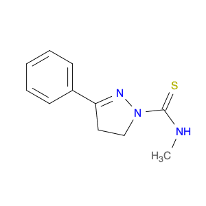 1H-Pyrazole-1-carbothioamide, 4,5-dihydro-N-methyl-3-phenyl-
