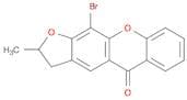 5H-Furo[3,2-b]xanthen-5-one, 11-bromo-2,3-dihydro-2-methyl-