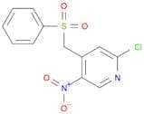Pyridine, 2-chloro-5-nitro-4-[(phenylsulfonyl)methyl]-
