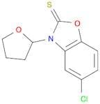 2(3H)-Benzoxazolethione, 5-chloro-3-(tetrahydro-2-furanyl)-