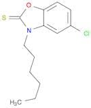 2(3H)-Benzoxazolethione, 5-chloro-3-hexyl-