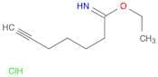 6-Heptynimidic acid, ethyl ester, hydrochloride