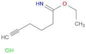 5-Hexynimidic acid, ethyl ester, hydrochloride
