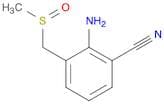 Benzonitrile, 2-amino-3-[(methylsulfinyl)methyl]-
