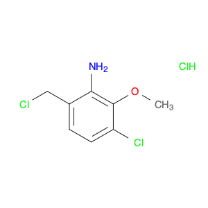 Benzenamine, 3-chloro-6-(chloromethyl)-2-methoxy-, hydrochloride