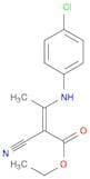 2-Butenoic acid, 3-[(4-chlorophenyl)amino]-2-cyano-, ethyl ester, (Z)-