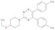 1,2,4-Triazine, 3-(4-ethoxy-1-piperidinyl)-5,6-bis(4-methylphenyl)-