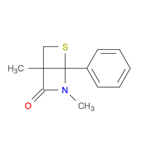 2-Thia-6-azabicyclo[2.2.0]hexan-5-one, 4,6-dimethyl-1-phenyl-