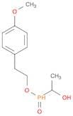 Phosphinic acid, (1-hydroxyethyl)-, 2-(4-methoxyphenyl)ethyl ester