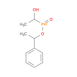 Phosphinic acid, (1-hydroxyethyl)-, 1-phenylethyl ester