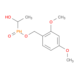 Phosphinic acid, (1-hydroxyethyl)-, (2,4-dimethoxyphenyl)methyl ester