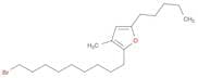 Furan, 2-(9-bromononyl)-3-methyl-5-pentyl-