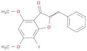 3(2H)-Benzofuranone, 7-iodo-4,6-dimethoxy-2-(phenylmethylene)-