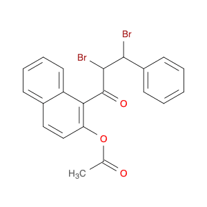 1-Propanone, 1-[2-(acetyloxy)-1-naphthalenyl]-2,3-dibromo-3-phenyl-