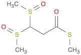 Propanethioic acid, 3,3-bis(methylsulfinyl)-, S-methyl ester