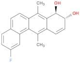 Benz[a]anthracene-8,9-diol, 2-fluoro-8,9-dihydro-7,12-dimethyl-, trans-