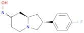 7(1H)-Indolizinone, 2-(4-fluorophenyl)hexahydro-, oxime, trans-