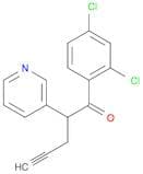 4-Pentyn-1-one, 1-(2,4-dichlorophenyl)-2-(3-pyridinyl)-