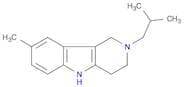 1H-Pyrido[4,3-b]indole, 2,3,4,5-tetrahydro-8-methyl-2-(2-methylpropyl)-
