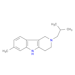 1H-Pyrido[4,3-b]indole, 2,3,4,5-tetrahydro-7-methyl-2-(2-methylpropyl)-