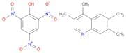 Quinoline, 3,4,6,7-tetramethyl-, compd. with 2,4,6-trinitrophenol (1:1)
