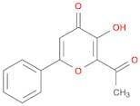 4H-Pyran-4-one, 2-acetyl-3-hydroxy-6-phenyl-